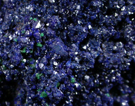 Azurite on Malachite from Caradon, Cornwall, England