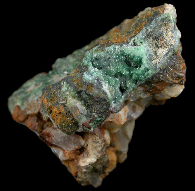 Pharmacosiderite from Wheal Gorland, St. Day, Cornwall, England