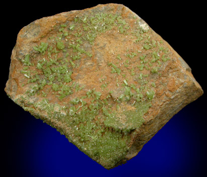 Pyromorphite from Trevinnick Mine, Sts Endellion, Cornwall, England