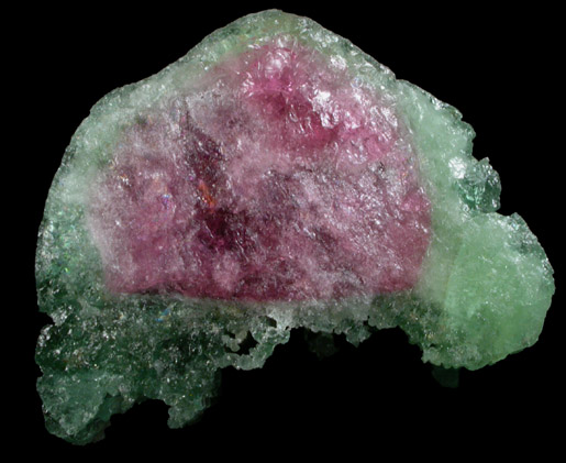 Elbaite var. Watermelon Tourmaline from Dunton Quarry, Plumbago Mountain, Hall's Ridge, Newry, Oxford County, Maine