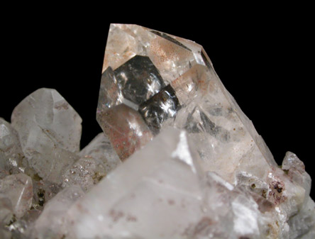 Calcite and Quartz from Roncari Quarry, East Granby, Hartford County, Connecticut