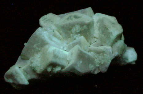 Strontianite pseudomorphs after Celestine from Stoneco Quarry, Lime City, Wood County, Ohio