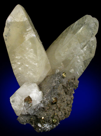 Calcite and Pyrite from Brushy Creek Mine, Viburnum Trend, Reynolds County, Missouri