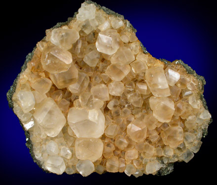 Calcite on Pyrite from I-80 Quarry, East Moline, Rock Island County, Illinois