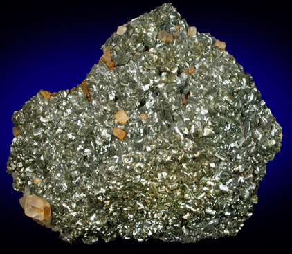 Calcite on Pyrite from I-80 Quarry, East Moline, Rock Island County, Illinois