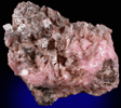 Rhodochrosite with Hematite and Calcite from Montreal Mine, Gogebic Iron Range, Iron County, Wisconsin
