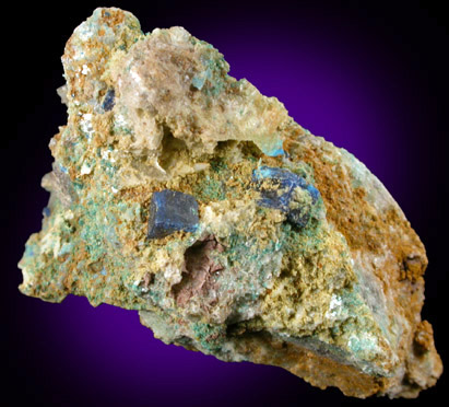 Boleite on matrix from Amelia Mine, Boleo District, near Santa Rosala, Baja California Sur, Mexico (Type Locality for Boleite)