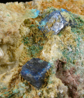 Boleite on matrix from Amelia Mine, Boleo District, near Santa Rosala, Baja California Sur, Mexico (Type Locality for Boleite)