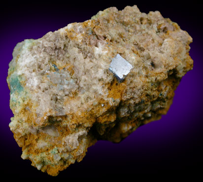 Boleite in matrix from Amelia Mine, Boleo District, near Santa Rosalia, Baja California Sur, Mexico (Type Locality for Boleite)