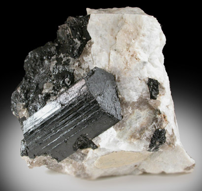 Schorl Tourmaline from (Mt. Tom?) Moodus, Middlesex County, Connecticut
