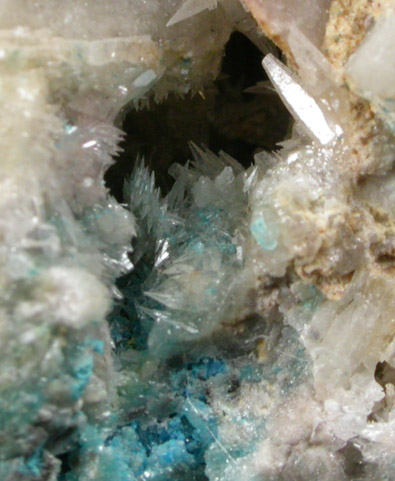 Penfieldite, Boleite, Cerussite from Sierra Gorda, Antofagasta, Chile