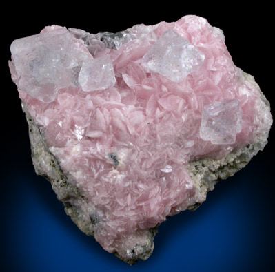 Fluorite and Rhodochrosite from Urad Mine, Clear Creek County, Colorado