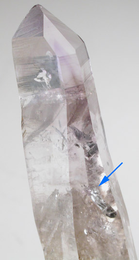 Quartz var. Amethyst with bubble inclusion from Howard, southeast of Salida, Fremont County, Colorado