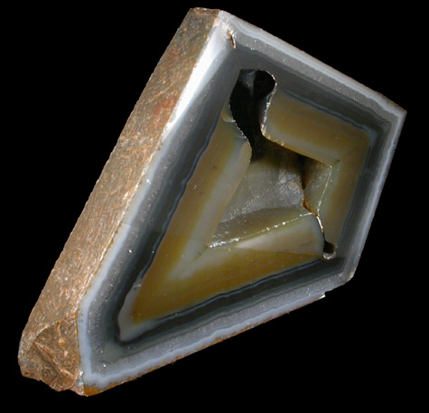 Quartz var. Polyhedral Agate Geode from Rio Grande do Sul, Brazil