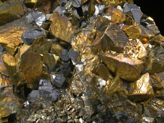 Chalcopyrite, Galena, Pyrite from Huaron District, Cerro de Pasco Province, Pasco Department, Peru