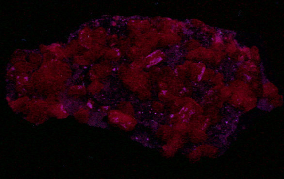 Olmiite on Calcite from N'Chwaning II Mine, Kalahari Manganese Field, Northern Cape Province, South Africa (Type Locality for Olmiite)