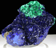 Azurite with Malachite from Bisbee, Warren District, Cochise County, Arizona