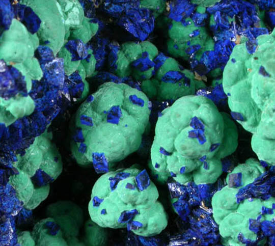 Azurite with Malachite from Bisbee, Warren District, Cochise County, Arizona