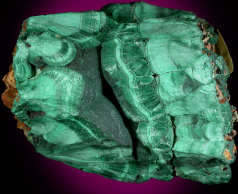 Malachite from Copper Queen Mine, Bisbee, Warren District, Cochise County, Arizona