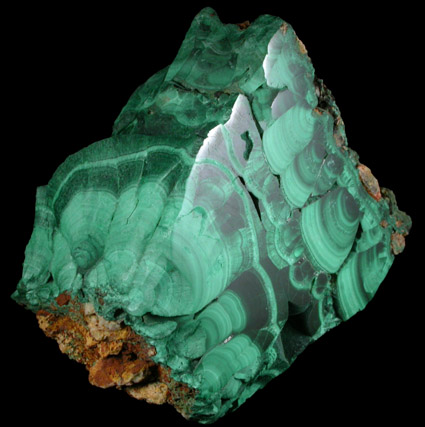 Malachite from Copper Queen Mine, Bisbee, Warren District, Cochise County, Arizona