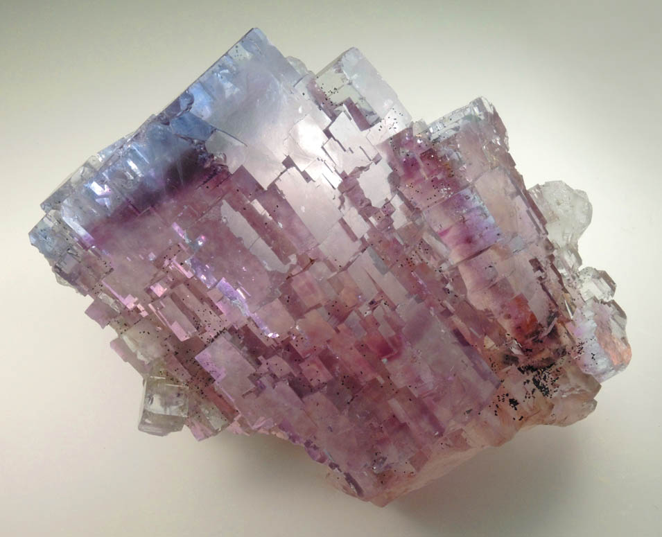 Fluorite (bi-colored zoned crystals) from Minerva #1 Mine, Cave-in-Rock District, Hardin County, Illinois