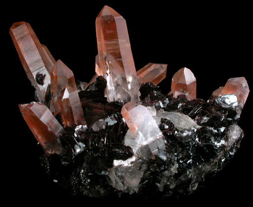 Quartz and Hematite from Jinlong Iron Mine, Longchuan, Guandong, China