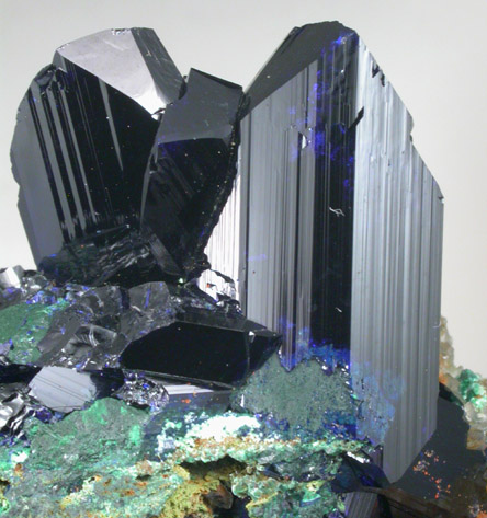 Azurite from Touissit Mine, 21 km SSE of Oujda, Jerada Province, Oriental, Morocco