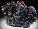Azurite and Malachite with Malachite pseudomorphs after Cuprite from Bisbee, Warren District, Cochise County, Arizona