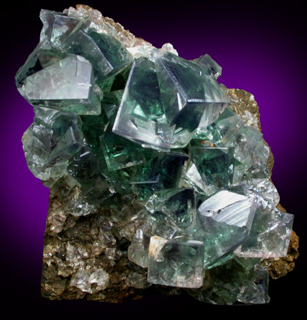 Fluorite (twinned crystals) from Weardale, County Durham, England