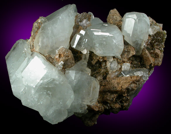 Datolite on Quartz and Andradite from Dalnegorsk, Primorskiy Kray, Russia