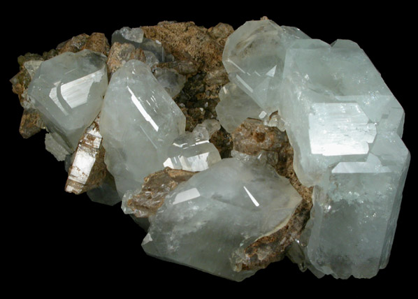 Datolite on Quartz and Andradite from Dalnegorsk, Primorskiy Kray, Russia