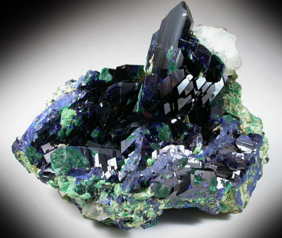 Azurite and Malachite from Tsumeb Mine, Otavi-Bergland District, Oshikoto, Namibia