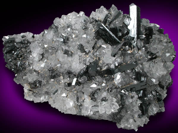 Ilvaite and Quartz from Second Sovietskiy Mine, Dalnegorsk, Primorskiy Kray, Russia