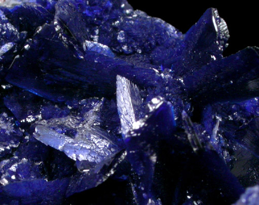 Azurite on Quartz from Manto Cuba Mine, Inca de Oro, Chile