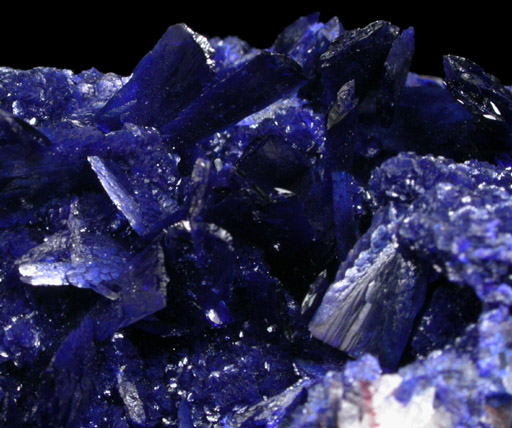 Azurite on Quartz from Manto Cuba Mine, Inca de Oro, Chile