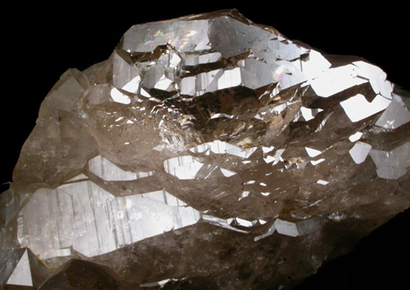 Quartz var. Gwindel-habit from Grischun (Graubnden), Switzerland