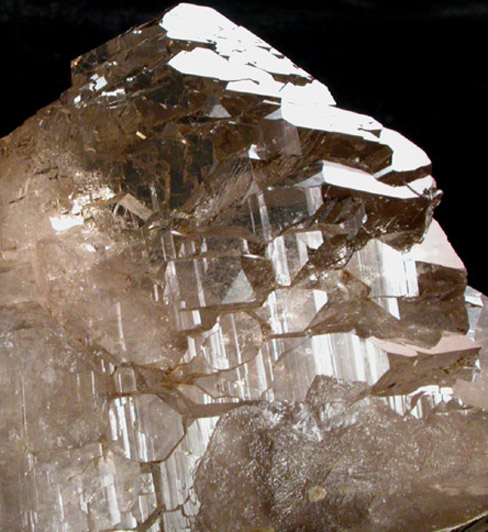 Quartz var. Gwindel-habit from Grischun (Graubnden), Switzerland