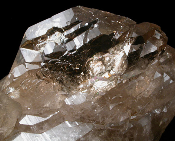 Quartz var. Gwindel-habit from Grischun (Graubnden), Switzerland