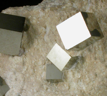 Pyrite on matrix from Navajún, Logrono region, La Rioja, Spain
