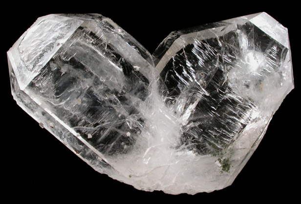 Quartz var. Japan Law-twinned from Pasto Bueno District, Pallasca Province, Ancash Department, Peru