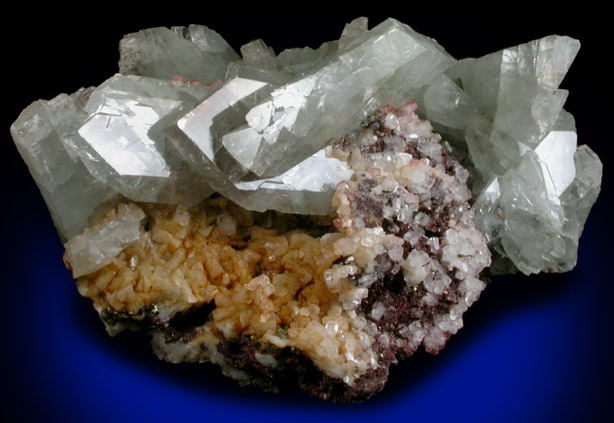 Barite on Calcite and Dolomite from Frizington, West Cumberland Iron Mining District, Cumbria, England