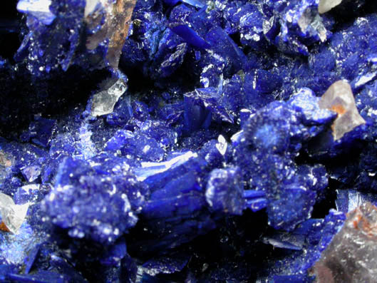 Azurite on Quartz from Manto Cuba Mine, Inca de Oro, Chile