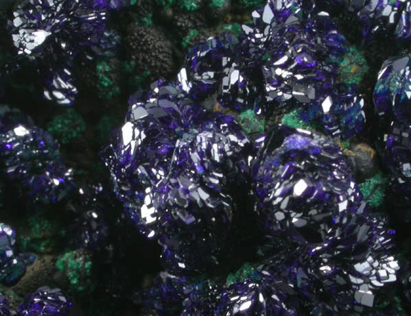 Azurite, Malachite, Tenorite from Czar Mine (Czar Shaft), Bisbee, Warren District, Cochise County, Arizona