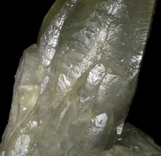 Calcite with internal phantom-growths from Sweetwater Mine, Viburnum Trend, Reynolds County, Missouri