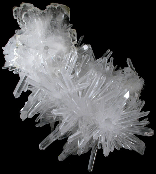 Barite on Quartz from Jinkouhe District, near Leshan, Sichuan, China