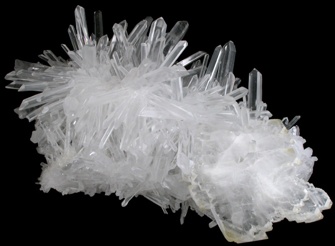 Barite on Quartz from Jinkouhe District, near Leshan, Sichuan, China