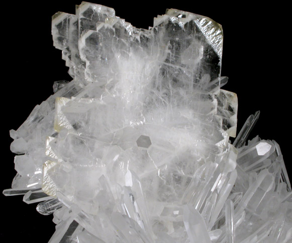 Barite on Quartz from Jinkouhe District, near Leshan, Sichuan, China