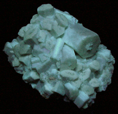 Strontianite pseudomorphs after Celestine from Stoneco Quarry, Lime City, Wood County, Ohio