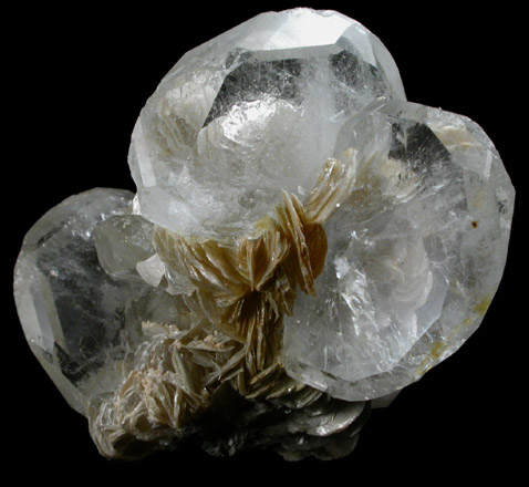 Beryl var. Goshenite with Muscovite from Xuebaoding Mountain near Pingwu, Sichuan Province, China