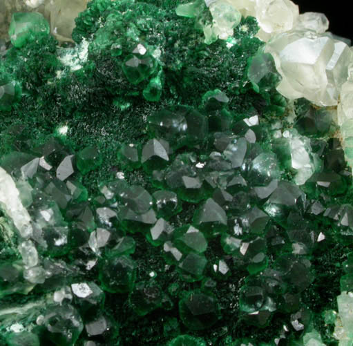 Calcite with Malachite inclusions from Katanga Copperbelt, Democratic Republic of the Congo